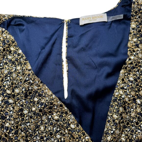 Ramy Brook Women's Virginia Mesh Sleeveless Twist-Front Blouse Top Size M $385 - Picture 10 of 10